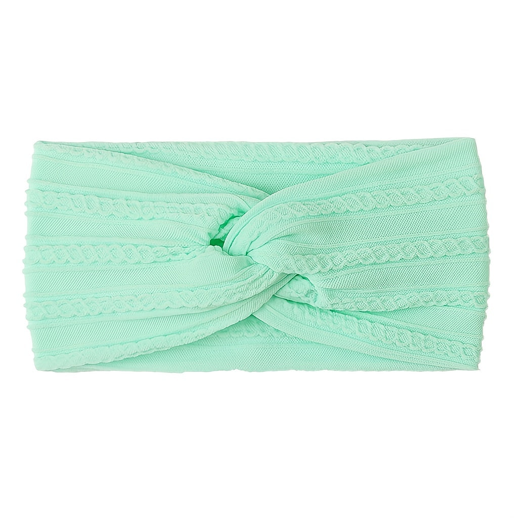 Baby Jacquard Nylon Bow Tie Headband Hair Accessory