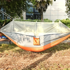 Portable Anti-mosquito Hammock w/ 2 Carabiner for Camping