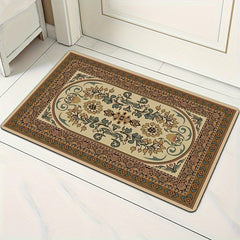 Vintage Area Rug Abstract Floral Pattern Floor Carpet
