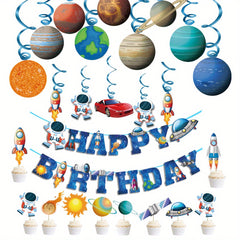 Astronaut Theme Birthday Set with Space Decorations
