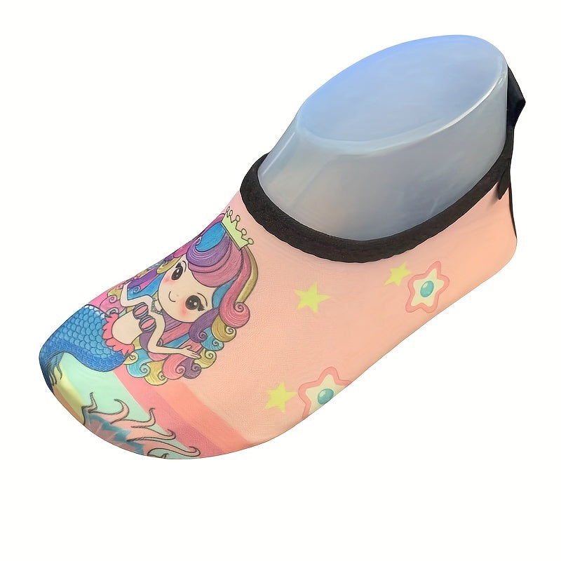 Girl's Cartoon Water Socks Quick Dry Non Slip Shoes