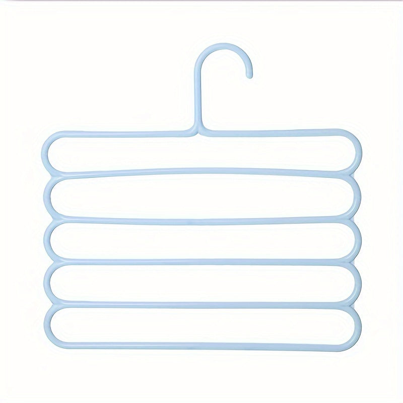 5-Layer Non-Slip Pants Rack for Functional Wardrobe Organization