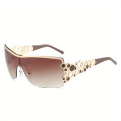 Y2K Wrap Around Sunglasses UV400 for Beach Party Club