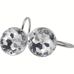 12pcs Round Acrylic Rhinestone Shower Curtain Hooks