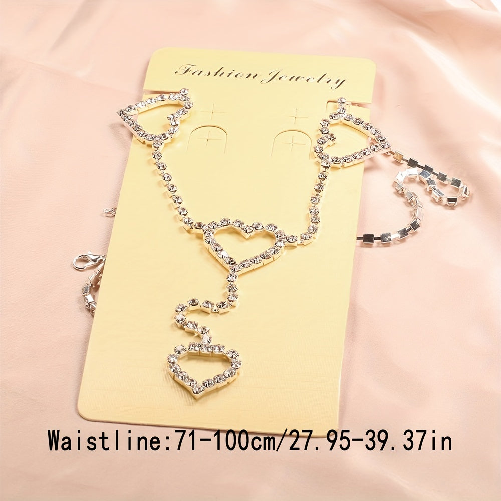 Delicate Rhinestone Waist Chain for Skirt Jeans Belt