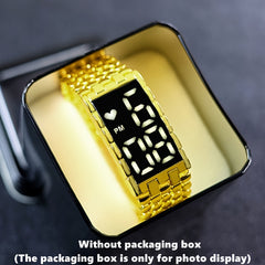 Men's LED Electronic Watch Large Dial Alloy Wrist Watch