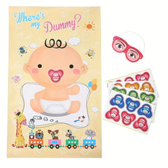 Baby Shower Party Game Pin The Dummy On The Baby Favors