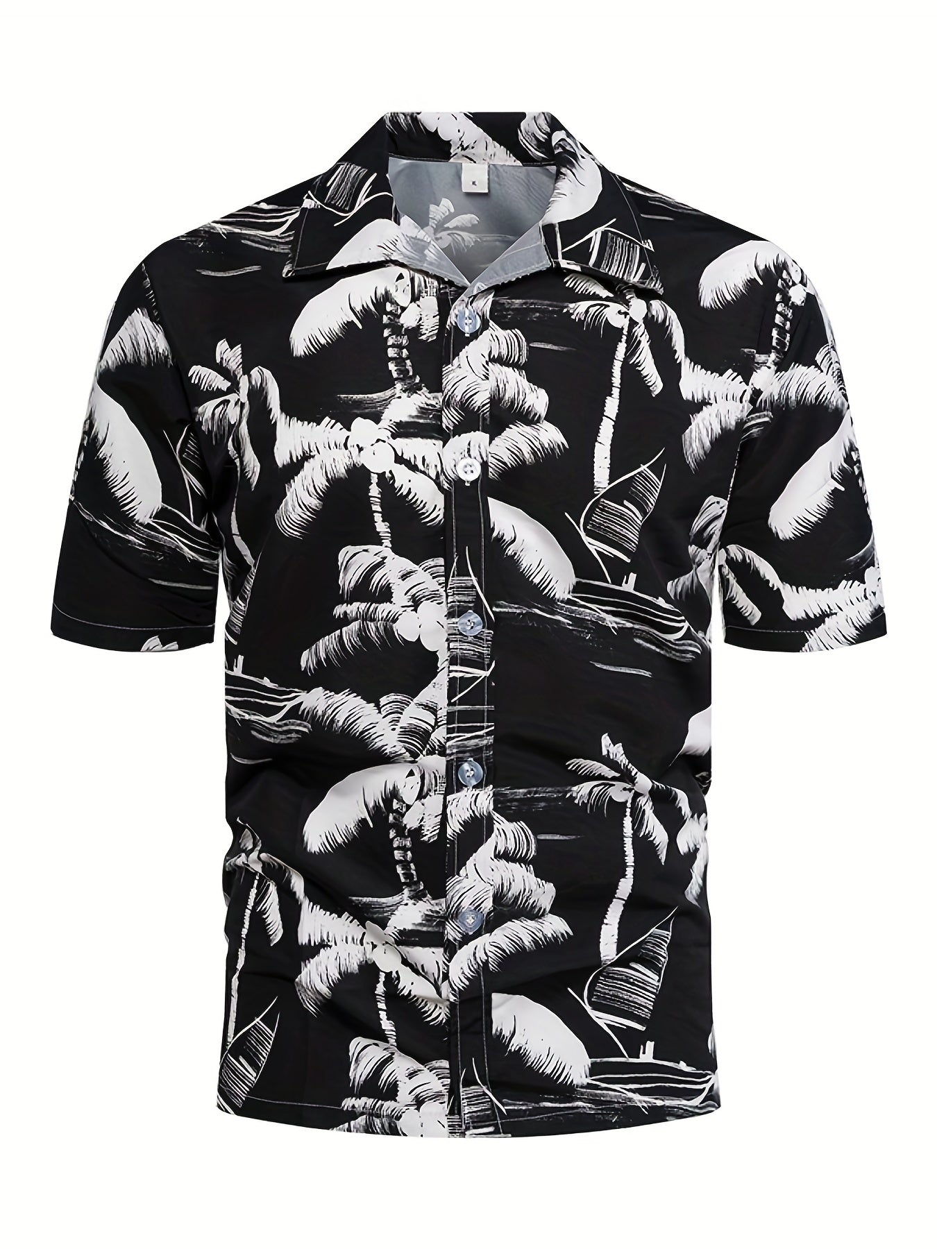 Men's Hawaiian Print Shirt Lightweight Casual Shirt