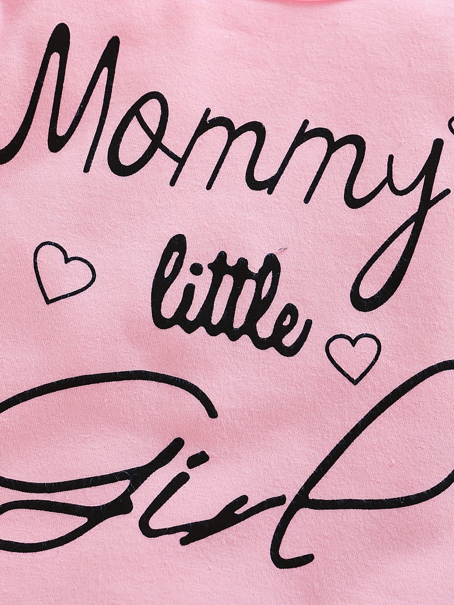 Comfy MOMMY'S LITTLE GIRL Print Outfit Set