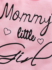 Comfy MOMMY'S LITTLE GIRL Print Outfit Set