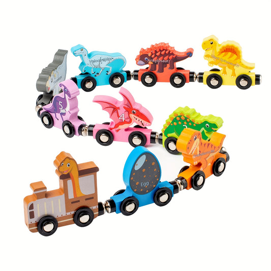 Magnetic Dinosaur Train Set 10pcs Educational Toy