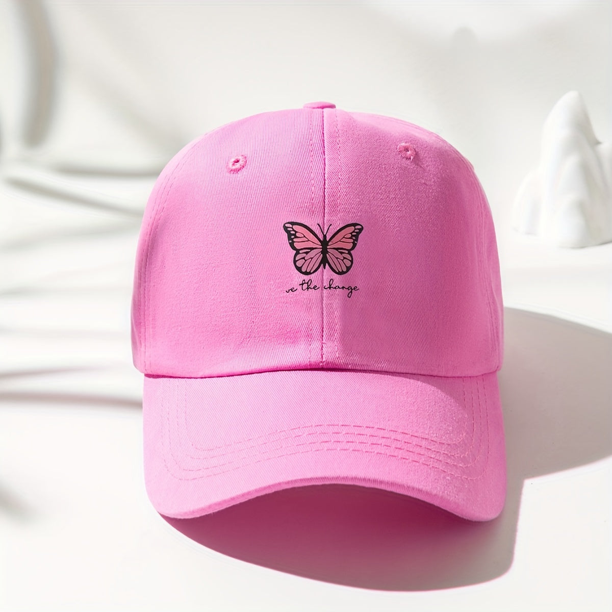 Butterfly Print Baseball Cap Casual Sports Hat Adjustable Sunscreen Dad Hats