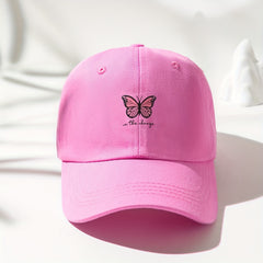 Butterfly Print Baseball Cap Casual Sports Hat Adjustable Sunscreen Dad Hats
