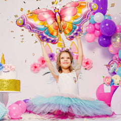 Colorful Butterfly Aluminum Foil Balloons for Party Supplies