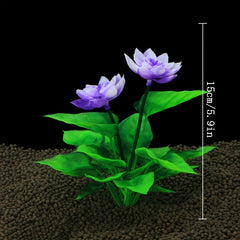 Artificial Lotus Flower Decorations for Aquarium