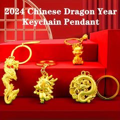 Year Of The Dragon Keychain Pendant Zodiac Dragon Key Chain Keyring