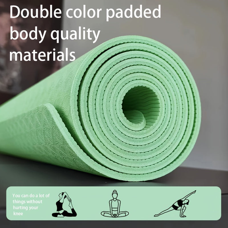Non-slip Soft Yoga Mat Widen Shock Absorption Fitness Mat 183x61x0.72in