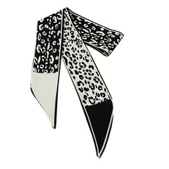 2pcs Paisley & Graphic Neckerchief Skinny Scarf Handbag Charm Gift
