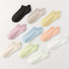 10 Pairs Women's Ankle Socks Comfy & Breathable Stockings