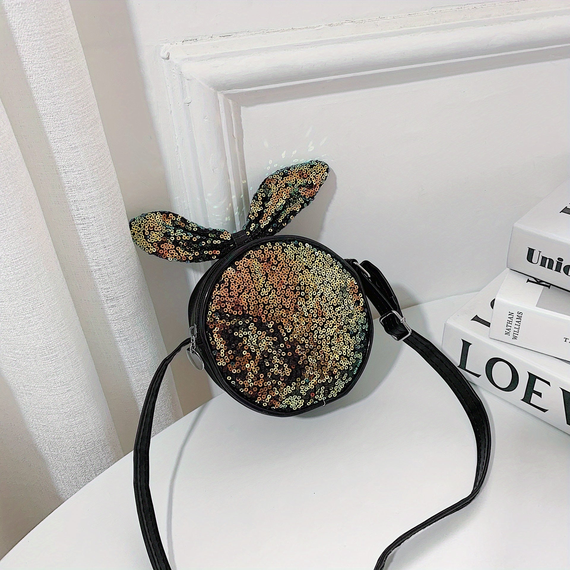 Glitter Crossbody Bag Colorful Coin Purse Mini Shoulder Bag For Girls