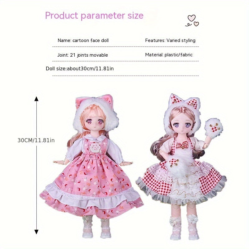Comic Face Doll Toy Birthday Christmas Gift