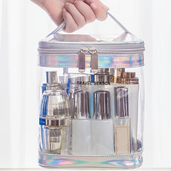 Transparent Waterproof Cosmetic Wash Bag Foldable Large Capacity Wash Bag