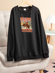 Christmas Western Style Lounge Top Women's Plus