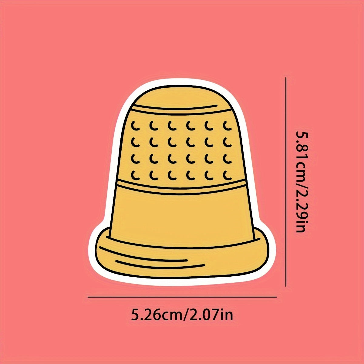 50pcs Sewing Tool Sticker DIY Decoration Waterproof Sticker