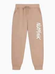 Men's Letter Print Joggers with Pockets Stretch Waist Casual Pants