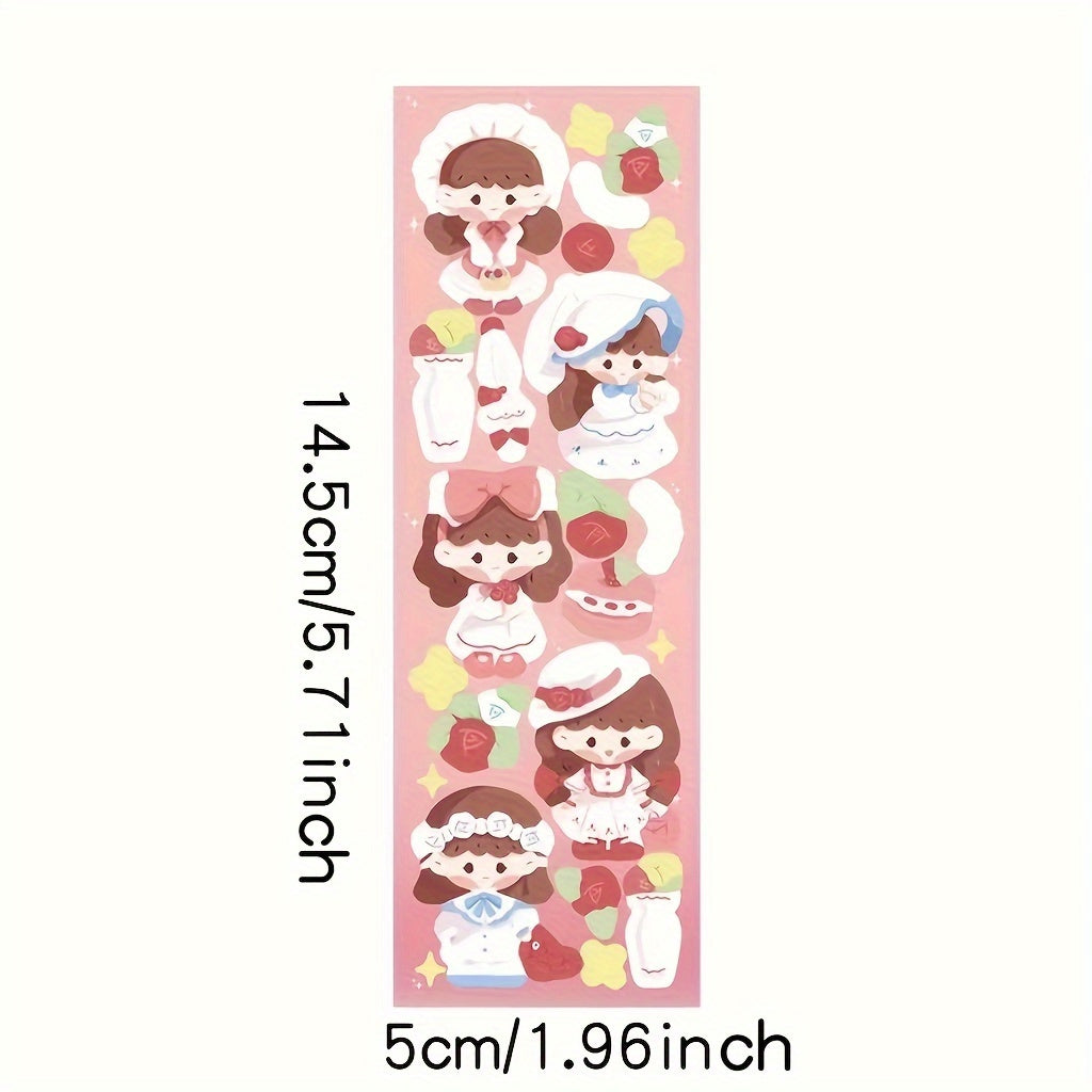 Laser Flash Sticker Set Waterproof DIY Cartoon Stickers