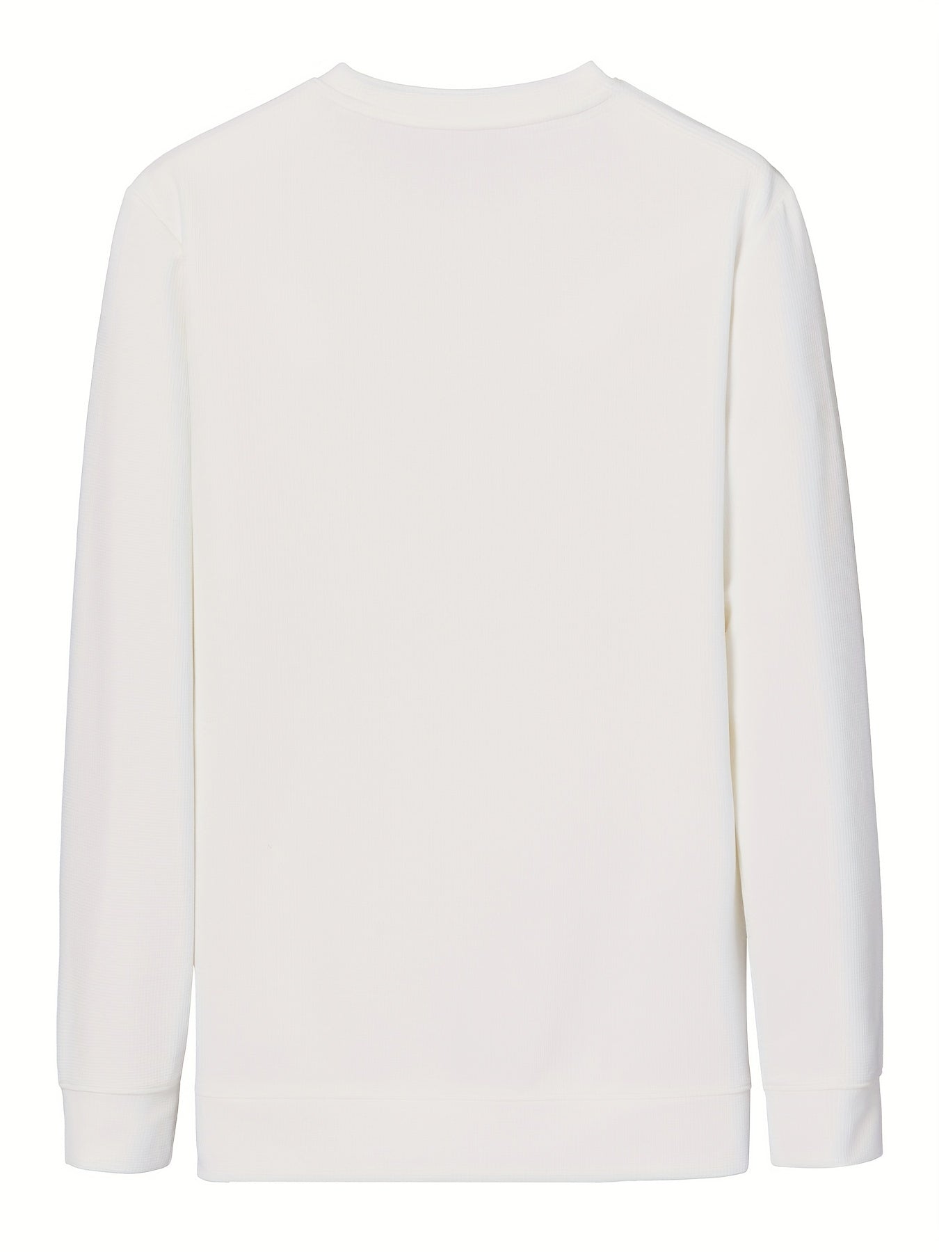 Men's Crew Neck Knit Sweatshirt Pullover Solid Tops
