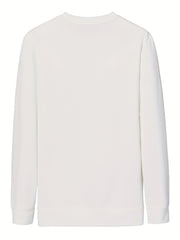 Men's Crew Neck Knit Sweatshirt Pullover Solid Tops