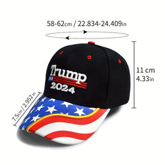 Flag Embroidery Baseball Cap Block Adjustable Dad Hat