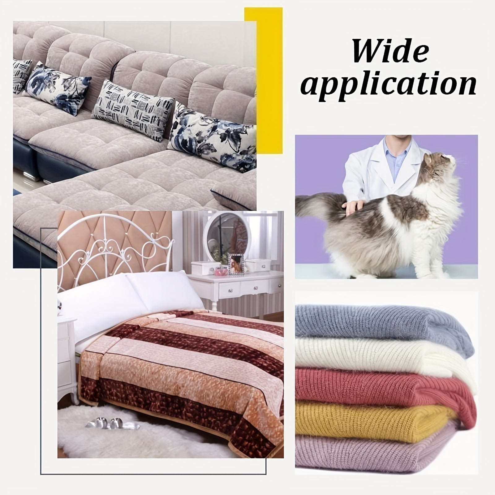 Portable Pet Hair Remover - Easy Clothes Cleaning