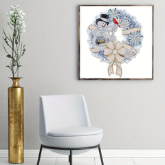 5D Christmas Snowman Diamond Painting Kit for Adults