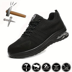Men's Lace-up Safety Shoes Outdoor Durable Work Boots
