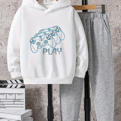 Game Controller 2pcs Boys Kids Hoodie & Sweatpants Set