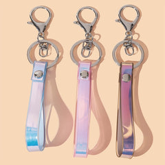 Colorful Reflective Hand Wrist Lanyard Key Chain for Women Teens Girls