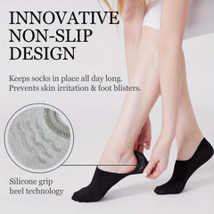 8 Pairs Solid Short Socks Non slip Ankle Socks Women's Stockings
