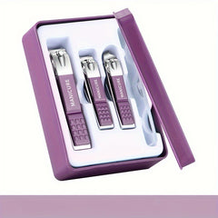 4pcs Nail Clipper Set Fingernail & Toenail Cutter Manicure Tool