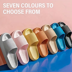 Women's Solid Flat Slides Slip On Soft Sole Minimalist Shoes Comfy & Casual
