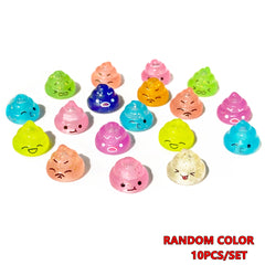 10pcs Colorful Feces Ornaments - Party Favors & Rewards for Kids & Adults