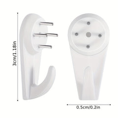 20 Invisible Nail Wall Screws And Hooks For Wall Mounted Projector Screen Frame