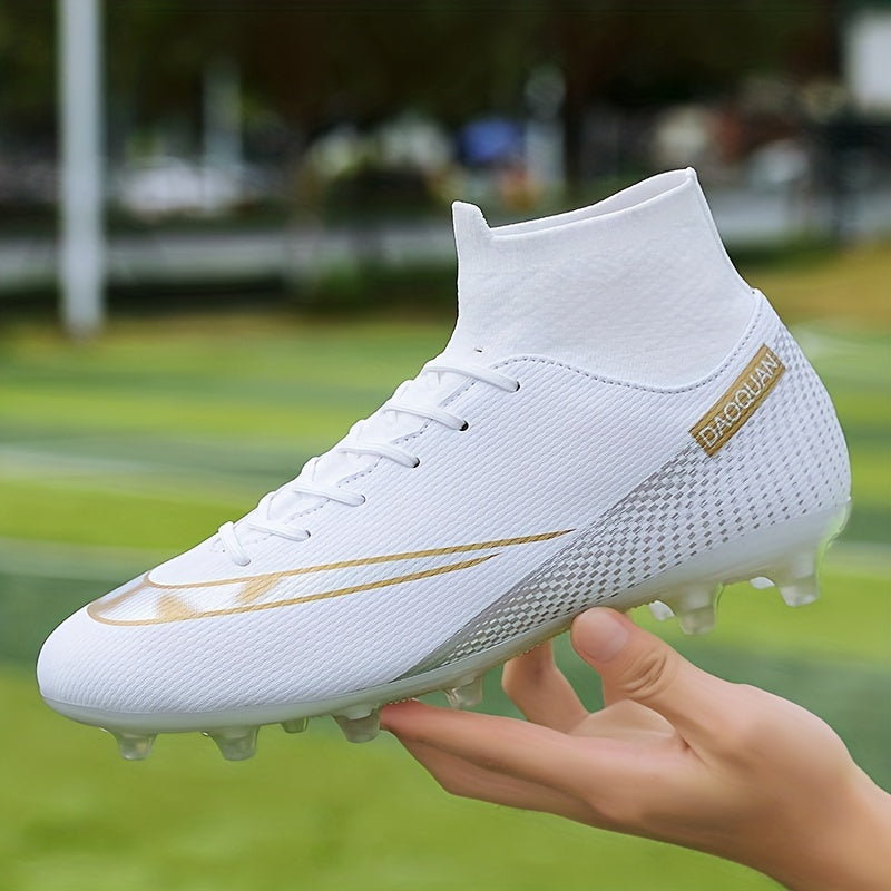 Men's AG Soccer Cleats Lightweight Non Slip & Lace Up Sports Shoes