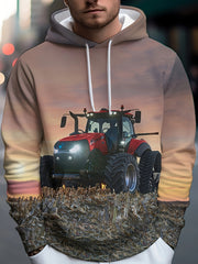 Truck 3D Print Hoodie for Men