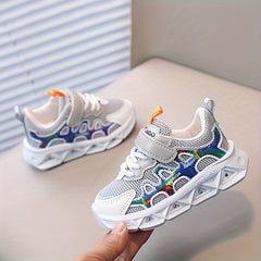 Boys Mesh Sneakers With Light Breathable Non Slip