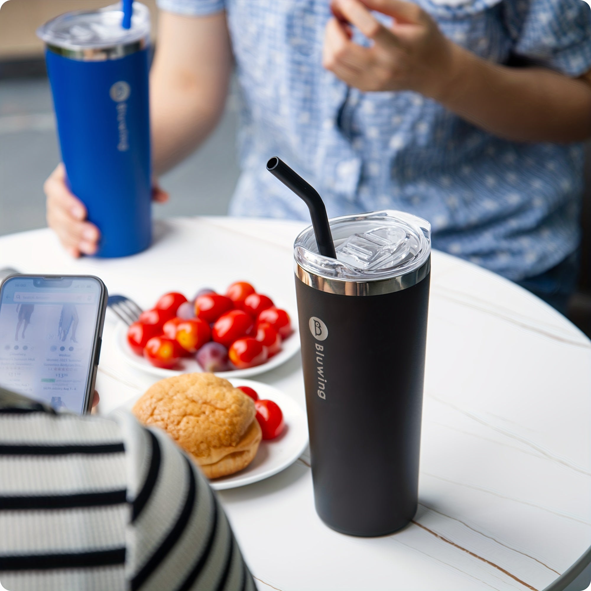 Bluwing 24oz Stainless Steel Tumbler Wide Mouth Water Bottle