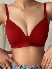 Striped Push Up Bra Medium Stretch Women's Lingerie