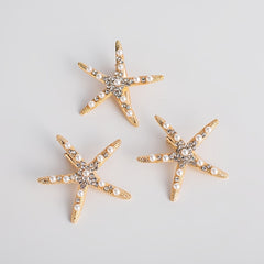Starfish Pearl Hairpin Bridal Headpiece Wedding Party Jewelry