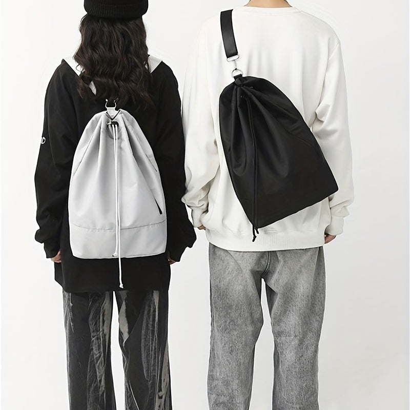 Multifunctional Drawstring Bag Backpack Crossbody Bag Large Capacity Bag